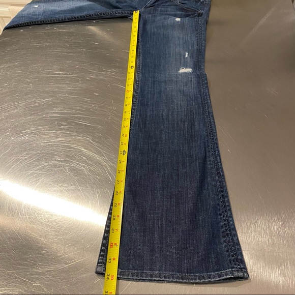 HUDSON JEANS Distressed Signature Flap Pocket Bootcut Jeans Denim Size 26 - Picture 15 of 16